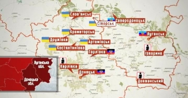 Карта горячего Востока: силы АТО освободили Северск