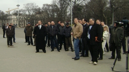 Впервые в истории Молдовы полицейские устроили акцию протеста у здания правительства