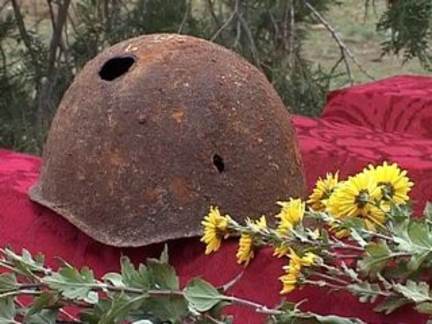 Перезахоронение останков воинов Красной Армии