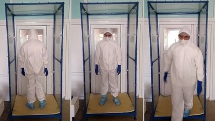 Украинское оборудование для дезинфекции медиков прошло испытание