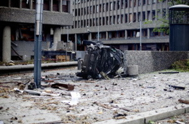 Бомба, взорванная в Осло, весила пол тонны