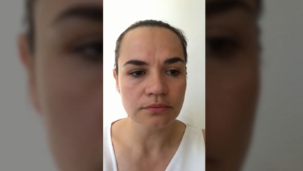 Обращение Светланы Тихановской после ее отъезда из Беларуси