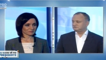 PRO TV – дебаты: Майя Санду – Игорь Додон